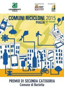 Comuni ricicloni 2015, premio di seconda categoria per Barletta