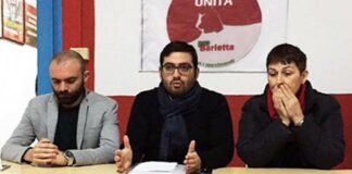 Sinistra Unita in conferenza stampa per discutere dello scenario politico barlettano