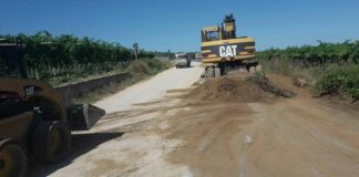 Salinelle, mezzi al lavoro per il ripristino della viabilità