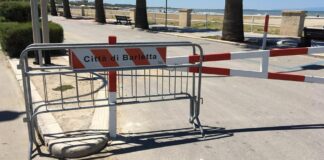Controstrada di Ponente, primi danni alla cancellata