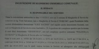 Tensostatico Piazzolla, Salinis deve lasciare la struttura