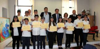 I “mini-vigili” di Barletta premiati dal sindaco Cascella