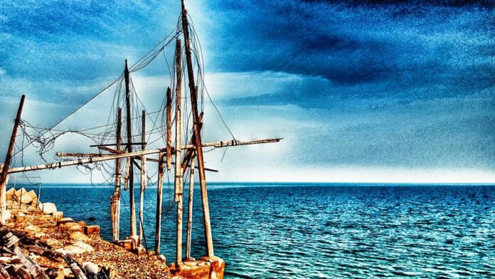 Trabucco all'alba, foto di Cosimo Mennea