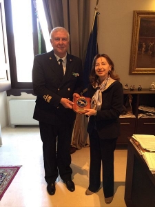 Ammiraglio Giuseppe Meli e Prefetto Clara Minerva