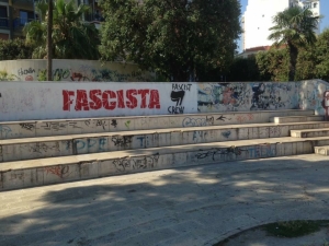 Il murales deturpato