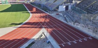 Stadio “Puttilli”, pista d’atletica completata