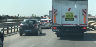 Strada statale 16 bis, code all’uscita Barletta centro
