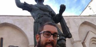 Il viaggio a piedi di Michael Zani è passato anche da Barletta
