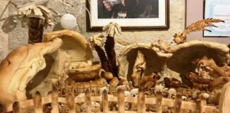 Famiglia Francavilla, nel panificio torna il presepe di pane