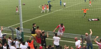 Calcio, pareggio salvezza per il Barletta: 3-3 contro l’U.C. Bisceglie e festa