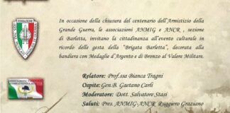 “La Brigata Barletta”, conferenza monotematica in Sala Rossa