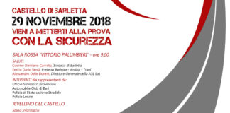 #Guidolavita, tempo di sicurezza stradale al Castello Svevo