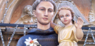 Chiesa del Buon Pastore, Peregrinatio di S. Antonio a sorteggio