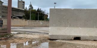 Varco pedonale tra via Andria e via Callano già messo a dura prova dalla pioggia