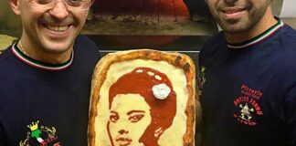 Pizza art, un omaggio al volto di Sophia Loren da Barletta