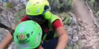 32enne barlettano soccorso nella riserva dello Zingaro, il video del salvataggio