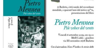 Pietro Mennea. Più veloce del vento” il 6 settembre a Barletta