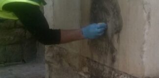Intervento della Barsa, rimosso il murale di Hitler al Monte di Pietà