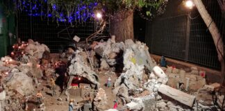 Inaugurato il Presepe del signor Dimonte, un gioiellino della tradizione nel giardino dell’Istituto Nervi