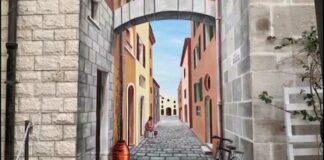 Vico San Pietro, l’arte di Borgiac irrompe nel centro storico di Barletta. FOTO