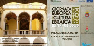 Giornata Europea della Cultura Ebraica, appuntamento il 5 e il 6 settembre a Barletta