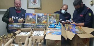 150 kg di materiale esplodente abusivo, arrestato 37enne di Barletta