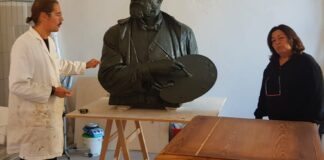 Il busto restaurato dell’artista barlettano arricchisce Casa De Nittis