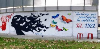 Borgiac lancia il suo messaggio: un murales contro la violenza sulle donne