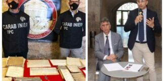 Cannito e Cilli: «Apprezzamento all’Arma per recupero beni archeologici»