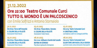 Capodanno a Barletta, al Teatro Curci la festa con “Toti e Tata” e tanti altri appuntamenti per salutare il 2023