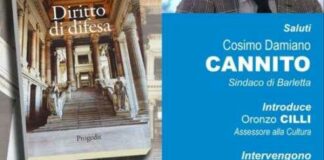 “Diritto di difesa”, presentazione del libro il 28 dicembre a Barletta