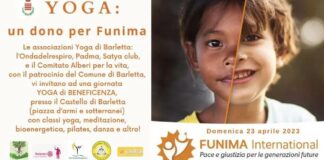 Centro Yoga Ondadelrespiro: il 23 aprile una giornata per aiutare Funima International
