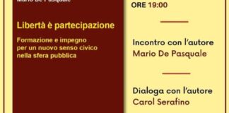 “Libertà è Partecipazione” di Mario De Pasquale il 18 aprile all’Arci Cafiero di Barletta