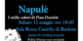 “Napulè. I mille colori di Pino Daniele”: oggi la presentazione a Barletta
