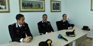 Carabinieri BAT, salutano il comandante Casini e il Capitano Magno
