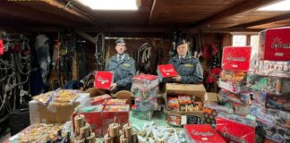 Sequestrati oltre 100 chilogrammi di fuochi d’artificio pericolosi, arrestato 40enne di Spinazzola