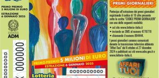 Lotteria Italia 2025, 4 biglietti vincenti nella Bat: due premi da 25mila euro a Bisceglie