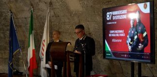 I vigili del fuoco della BAT celebrano gli 87 anni della fondazione del Corpo