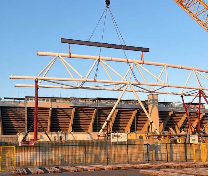 incidente lavoro stadio lecce